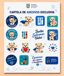 Cartela de Adesivos Exclusiva "Esperança que Salva Vidas"